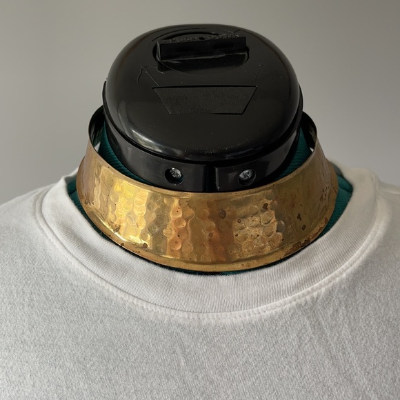 Stunning gold tone metal choker necklace - Picture 2 of 5